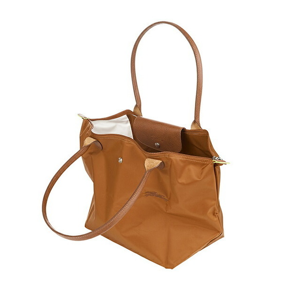 Longchamp Le Pliage Green Shoulder Bag L Tote Bag Brown - Picture 4 of 9